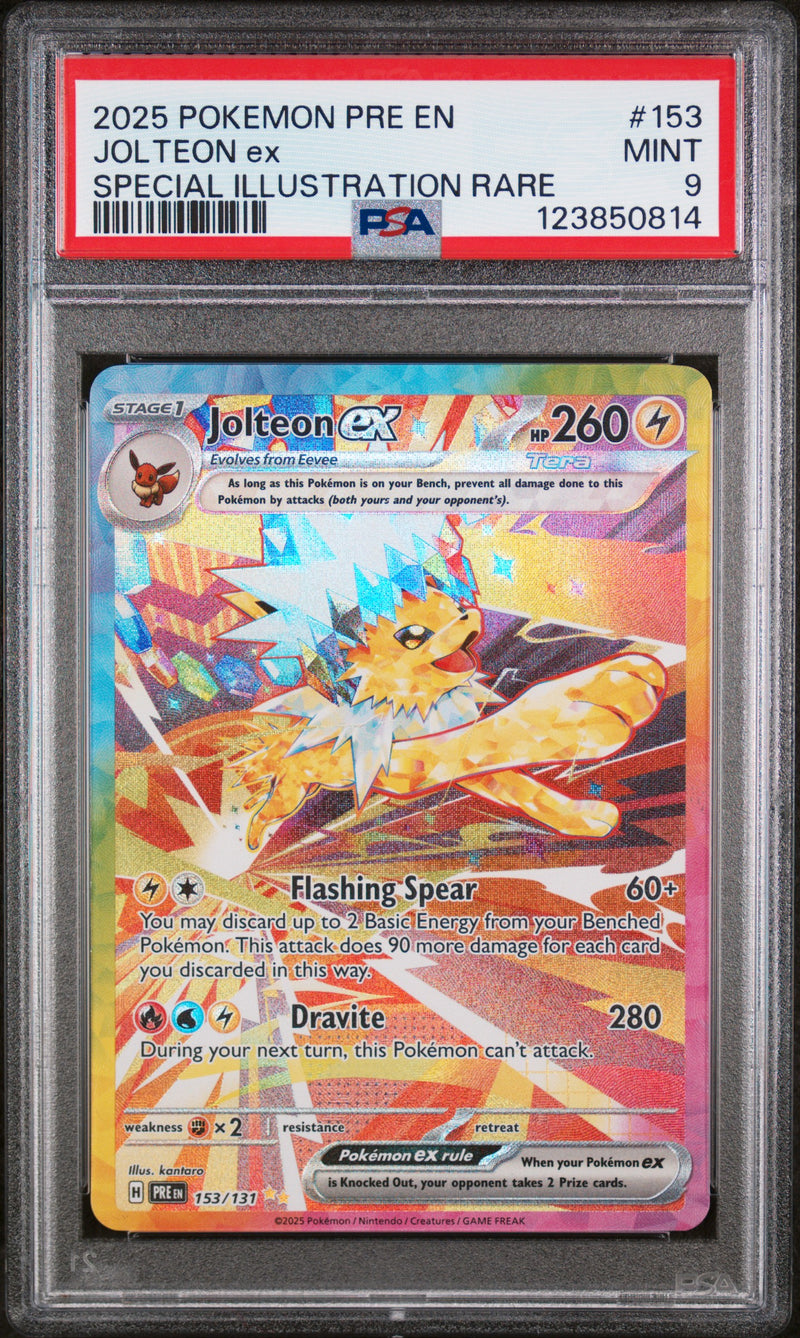 PSA 9 2025 JOLTEON ex PRISMATIC EVOLUTIONS - SIR