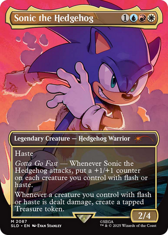 Sonic the Hedgehog (Rainbow Foil) [Secret Lair Drop Series]
