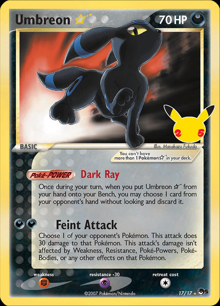 Umbreon (17/17) (Star) [Celebrations: 25th Anniversary - Classic Colle