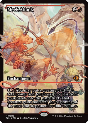 Meek Attack (388) (Showcase) [Lorwyn Eclipsed]