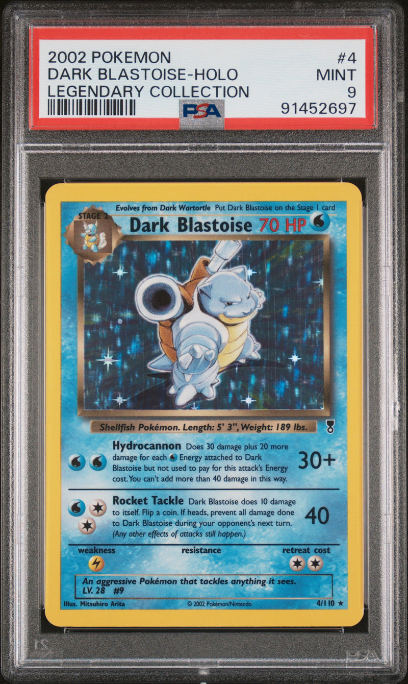 PSA 9 2002 LEGENDARY COLLECTION DARK BLASTOISE - HOLO