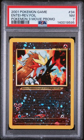 PSA 7 2001 POKEMON 3 MOVIE PROMO ENTEI - FOIL