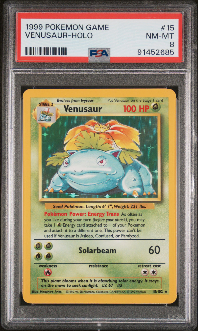 PSA 8 1999 VENUSAUR - HOLO