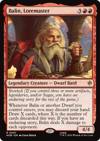 Balin, Loremaster [The Hobbit]