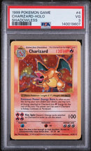 PSA 3 1999 BASE SET CHARIZARD - HOLO SHADOWLESS