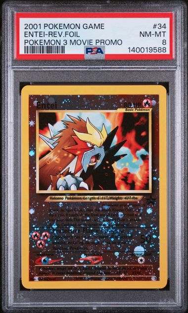 PSA 8 2001 POKEMON 3 MOVIE PROMO ENTEI - FOIL