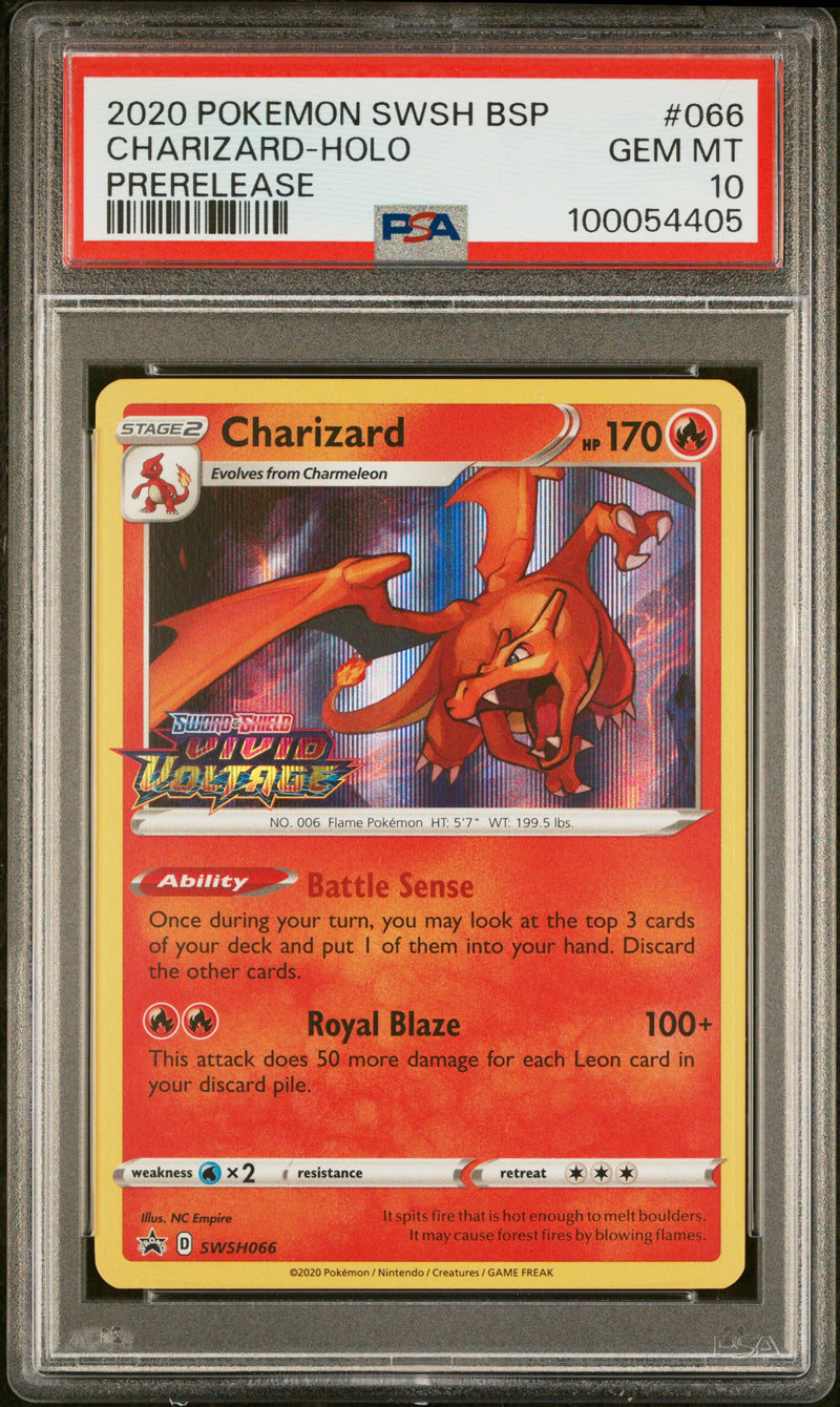 PSA 10 2020 SWSH BLACK STAR PROMO CHARIZARD - HOLO - PRERELEASE