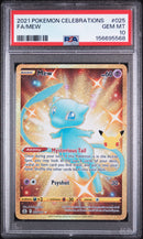 PSA 10 2021 MEW 25TH CELEBRATIONS - FA GOLD