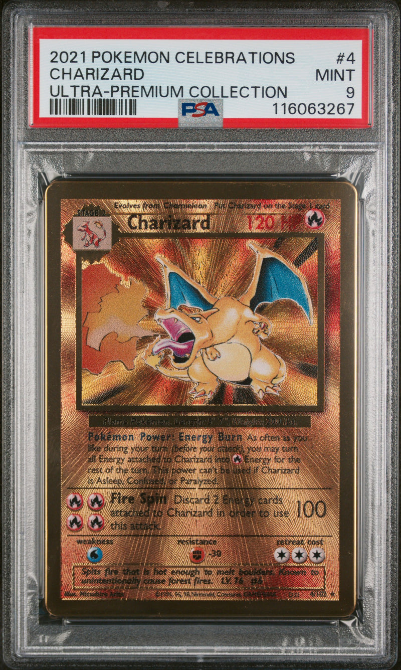 PSA 9 2021 CELEBRATIONS CHARIZARD ULTRA-PREMIUM COLLECTION