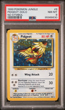 PSA 8 1999 JUNGLE PIDGEOT - HOLO - NO SYMBOL