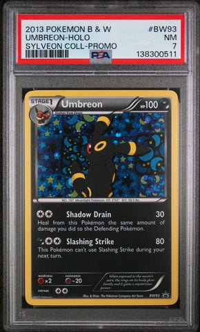 PSA 7 2013 UMBREON HOLO BW PROMO - SYLVEON COLLECTION