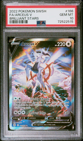 PSA 10 2022 ARCEUS V BRILLIANT STARS - FA