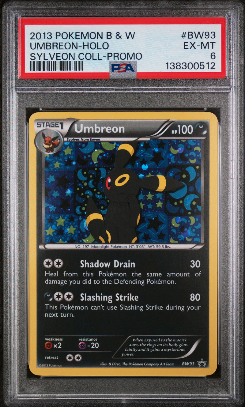 PSA 6 2013 UMBREON HOLO BW PROMO - SYLVEON COLLECTION