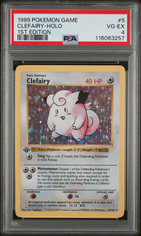 PSA 4 1999 CLEFAIRY - HOLO - SHADOWLESS