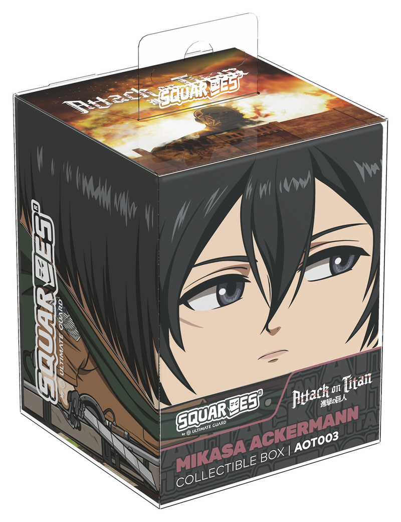 SQUAROE: Attack on Titan - Mikasa Ackerman -  Deck Box | 100+