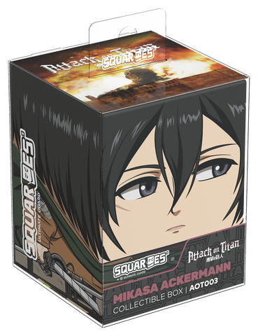 SQUAROE: Attack on Titan - Mikasa Ackerman -  Deck Box | 100+