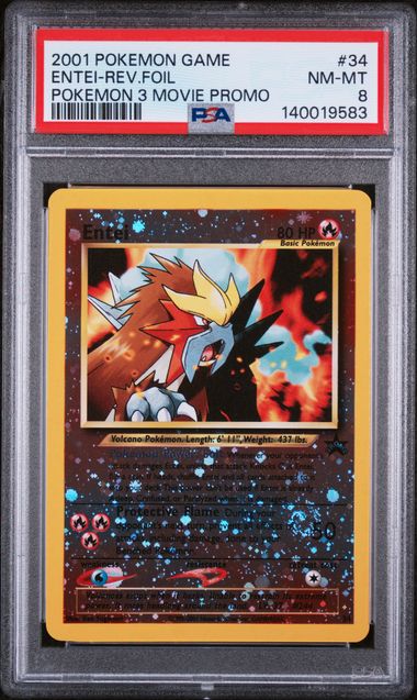 PSA 8 2001 POKEMON 3 MOVIE PROMO ENTEI - FOIL