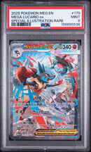 PSA 9 2025 MEGA LUCARIO ex MEGA EVOLUTION - SIR