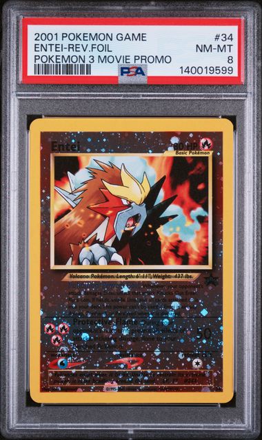PSA 8 2001 POKEMON 3 MOVIE PROMO ENTEI - FOIL