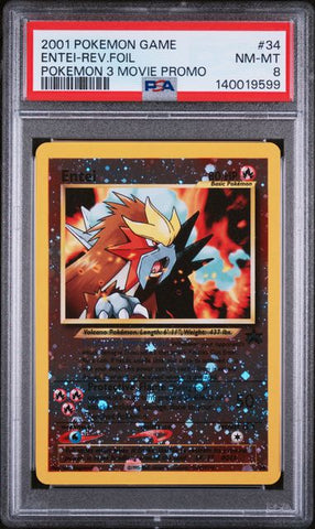 PSA 8 2001 POKEMON 3 MOVIE PROMO ENTEI - FOIL