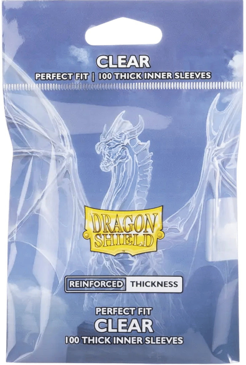 Dragon Shield: Thick Perfect Fit Inner Sleeves - Clear (100)