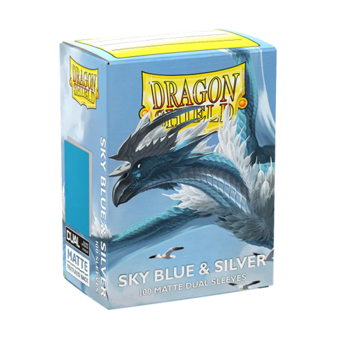 Dragon Shield: Dual Matte - Sky Blue & Silver