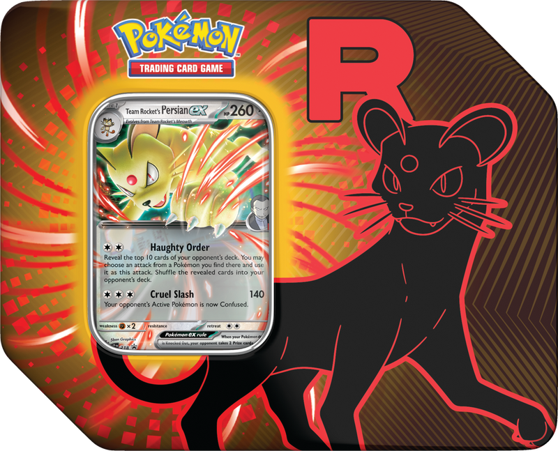 Pokémon TCG: Team Rocket Tin - Team Rocket's Persian EX