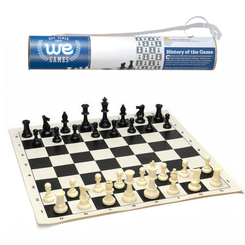 Chess Set, Rollup 17" Vinyl w/Handle