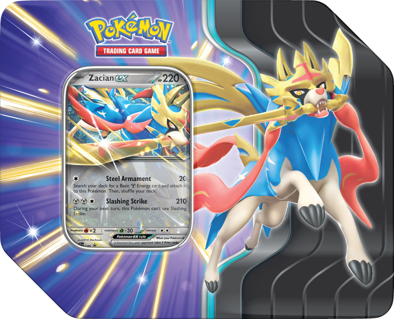 Pokémon TCG: Slashing Legends Tin - Zacian EX