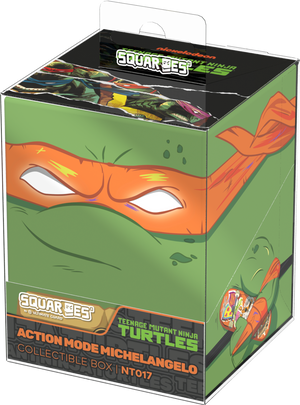 SQUAROE: Teenage Mutant Ninja Turtles - Action Mode Michelangelo - Deck Box | 100+