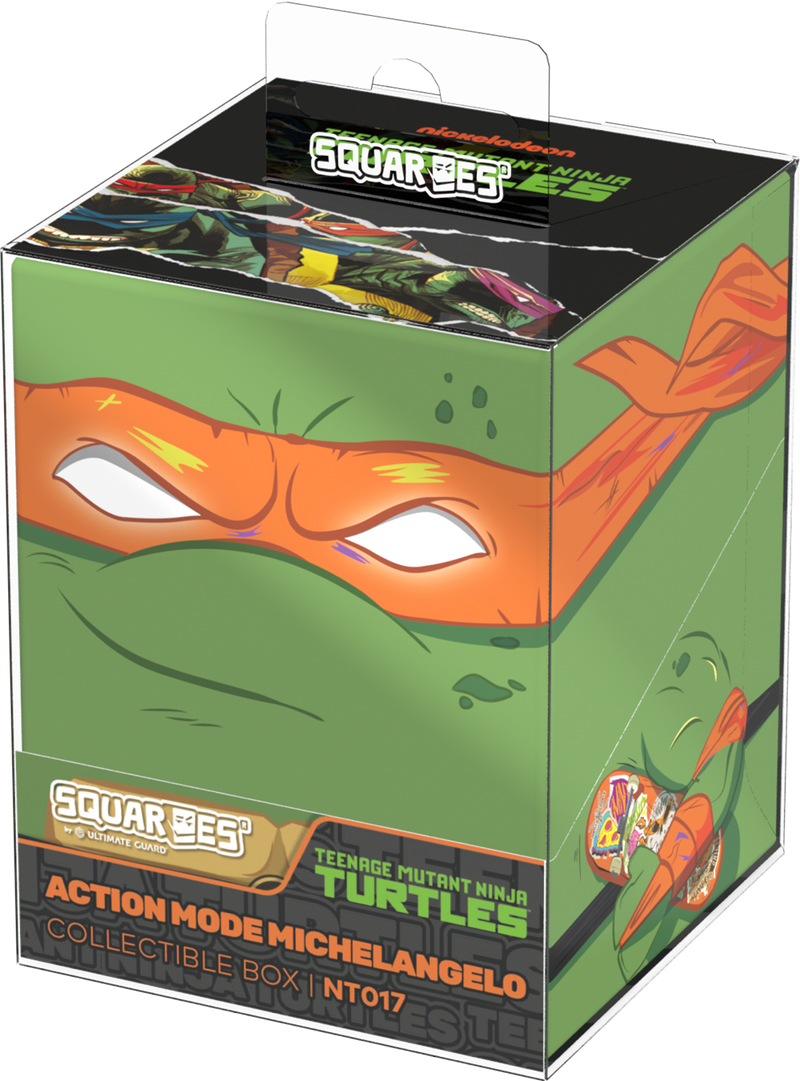 SQUAROE: Teenage Mutant Ninja Turtles - Action Mode Michelangelo - Deck Box | 100+