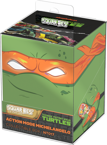 SQUAROE: Teenage Mutant Ninja Turtles - Action Mode Michelangelo - Deck Box | 100+