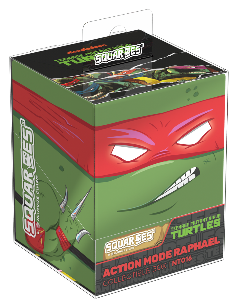 SQUAROE: Teenage Mutant Ninja Turtles - Action Mode Raphael - Deck Box | 100+