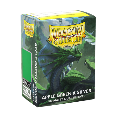 Dragon Shield: Dual Matte - Apple Green & Silver