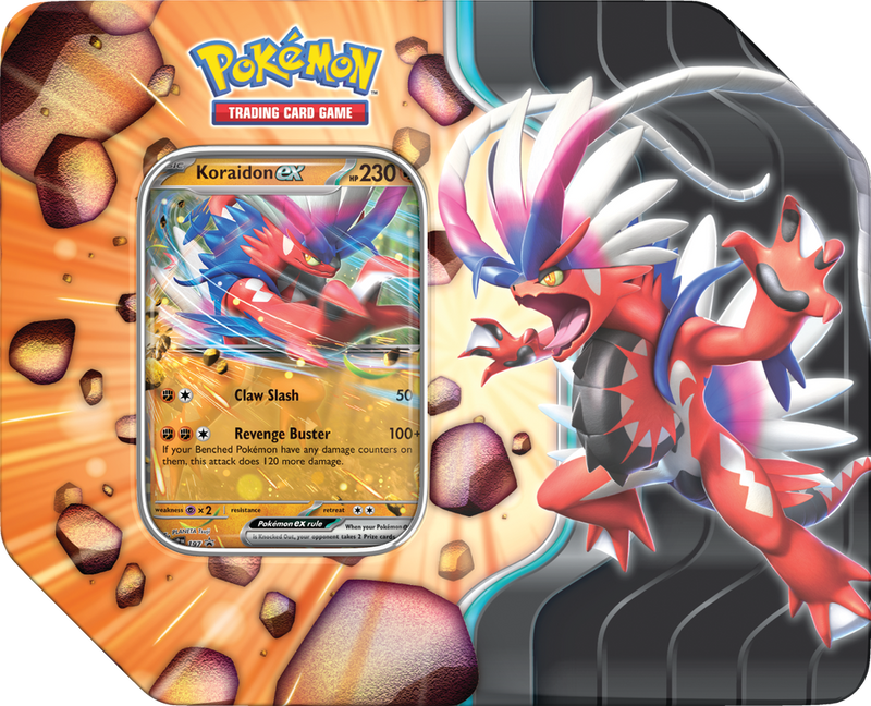 Pokémon TCG: Slashing Legends Tin - Koraidon EX