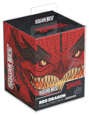 SQUAROE: Dungeons & Dragons - Red Dragon - Deck Box | 100+