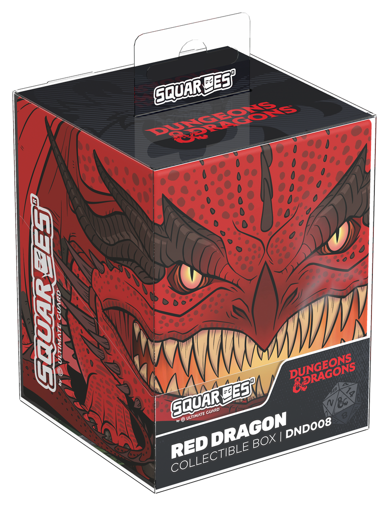SQUAROE: Dungeons & Dragons - Red Dragon - Deck Box | 100+