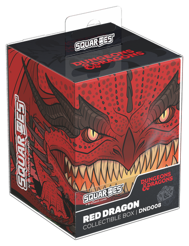 SQUAROE: Dungeons & Dragons - Red Dragon - Deck Box | 100+