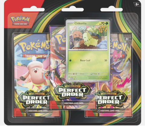 Pokémon TCG: Mega Evolution: Perfect Order | 3-Pack Blister