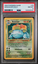 PSA 8 1999 BASE SET VENUSAUR - HOLO