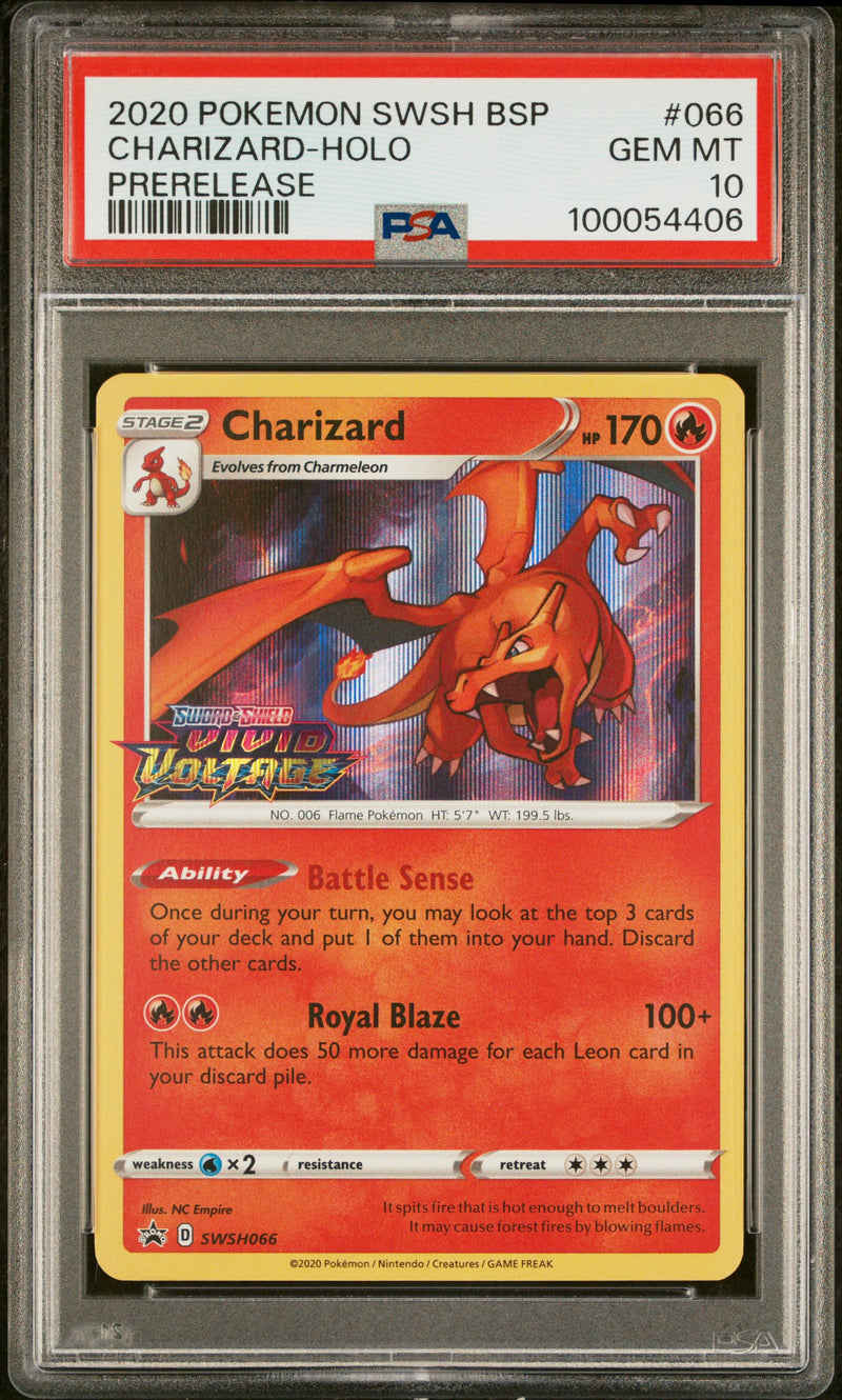 PSA 10 2020 SWSH BLACK STAR PROMO CHARIZARD - HOLO - PRERELEASE