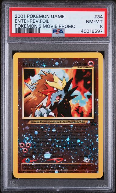 PSA 8 2001 POKEMON 3 MOVIE PROMO ENTEI - FOIL