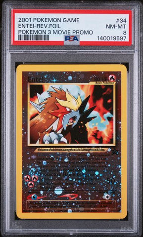 PSA 8 2001 POKEMON 3 MOVIE PROMO ENTEI - FOIL