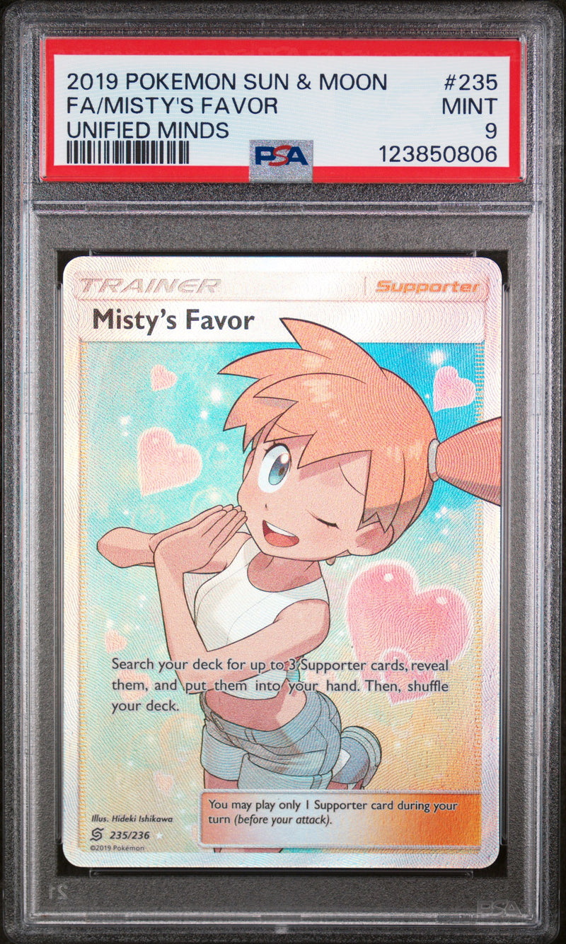 PSA 9 2019 MISTY'S FAVOR UNIFIED MINDS - FULL ART