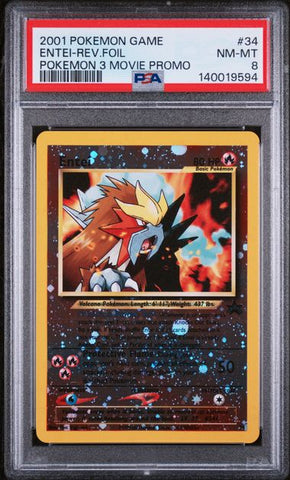 PSA 8 2001 POKEMON 3 MOVIE PROMO ENTEI - FOIL