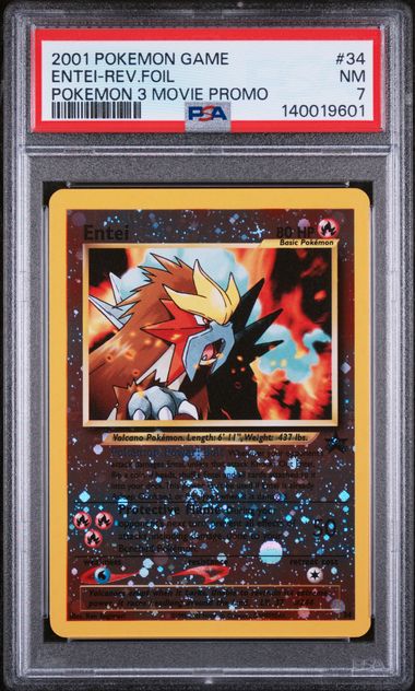 PSA 7 2001 POKEMON 3 MOVIE PROMO ENTEI - FOIL