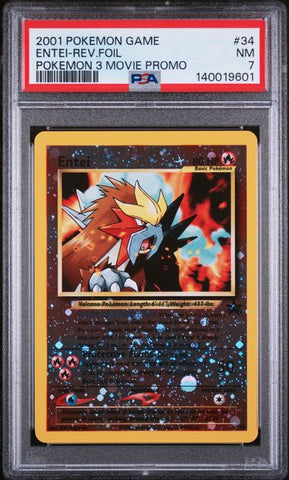 PSA 7 2001 POKEMON 3 MOVIE PROMO ENTEI - FOIL