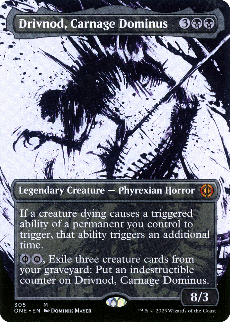 Drivnod, Carnage Dominus (Borderless Ichor) [Phyrexia: All Will Be One]