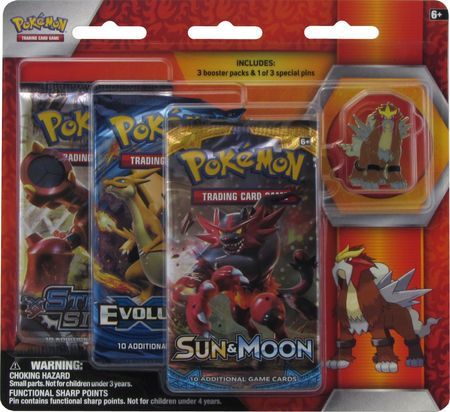 Legendary Beasts Entei 3 Pack Blister