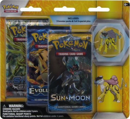 Legendary Beasts Raikou 3 Pack Blister